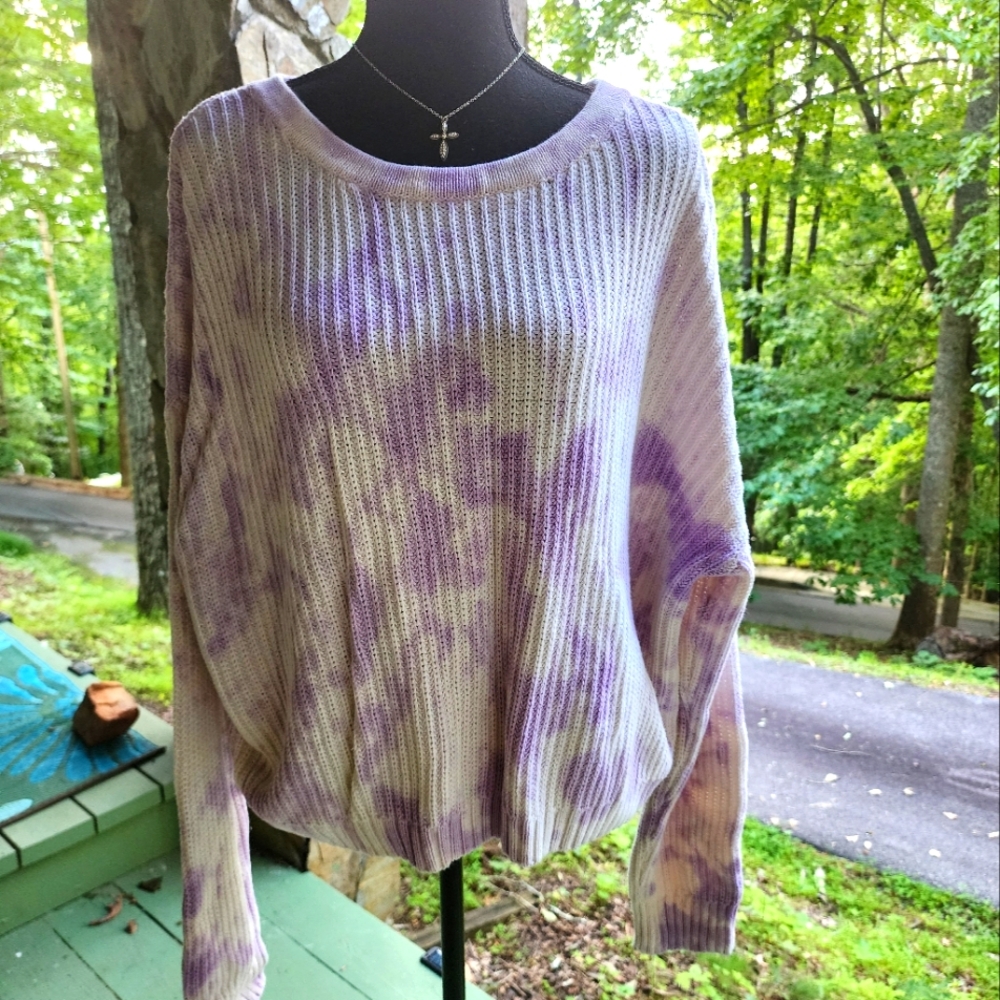 VENUS 100% COTTON TIE DYE SWEATER.